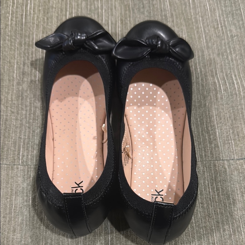 Cute Nordstrom Rack Black Bow Ballet Flats